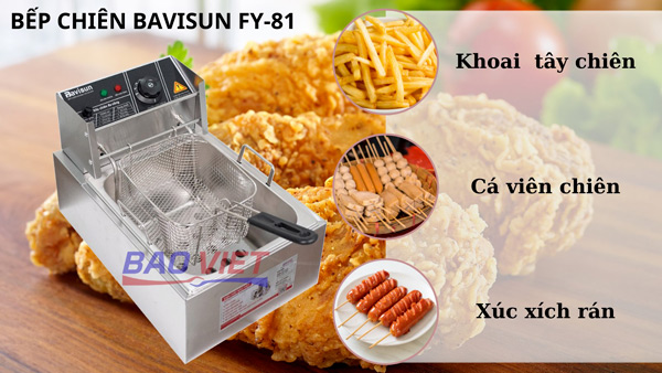 Dùng Bavisun FY-81 chiên nhiều loại thực phẩm
