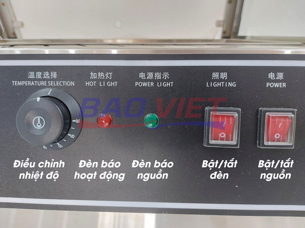 Bảng điều khiển của tủ giữ nóng DH-202