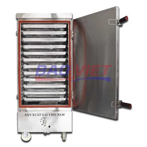 Tủ cơm công nghiệp 12 khay gas Bavico