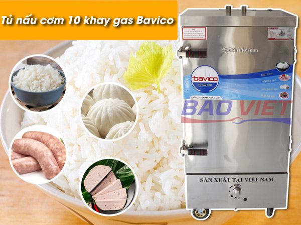 Lợi ích khi dùng tủ cơm gas 10 khay Bavico