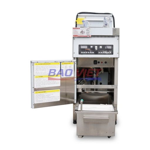 Chi tiết bên trong bếp chiên lọc dầu 28L đơn
