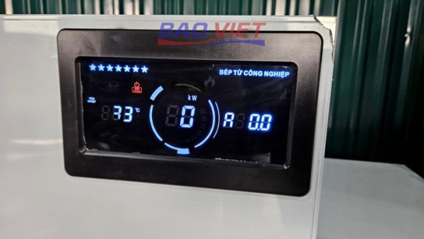 Bảng điện tử hiển thị nhiệt độ bếp từ đôi chảo rời 15kW