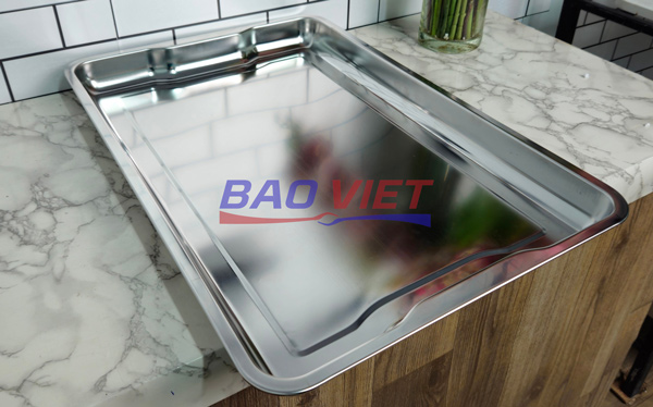 Khay hấp bằng inox đảm bảo vệ sinh