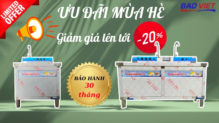 Ưu đãi mua máy rửa bát Baviwash