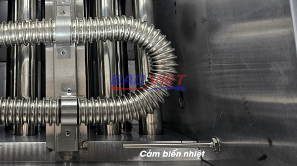 Vị trí cảm biến nhiệt bếp tách dầu 28l