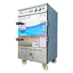 Tủ hấp cơm 6 khay điện và gas