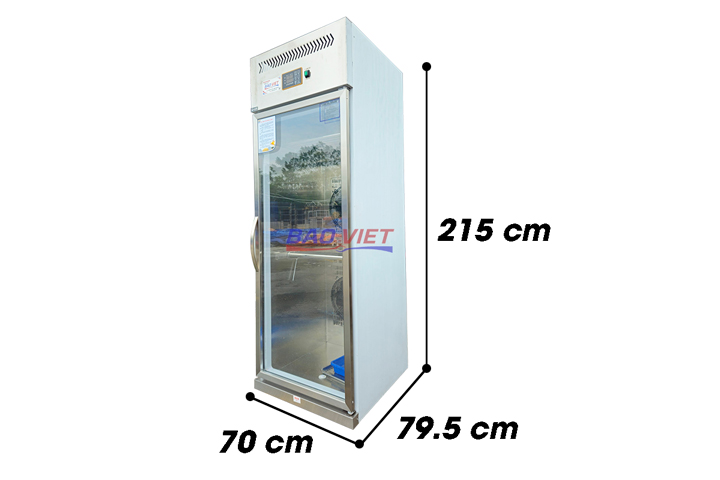 Kích thước tủ sấy gà vịt 1 cánh