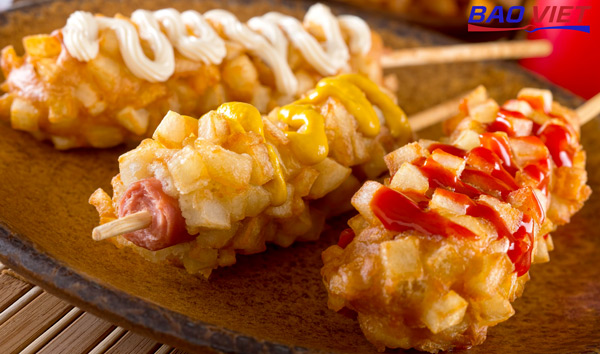 Những que hotdog Hàn Quốc thơm ngon