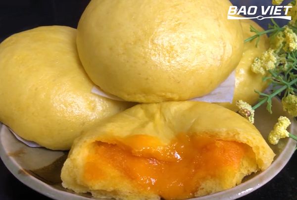 Công thức làm bánh bao kim sa Công thức làm bánh bao kim sa