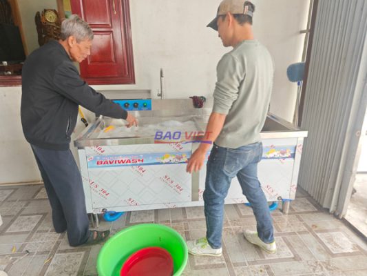 Máy rửa bát siêu âm cao cấp làm từ inox 304