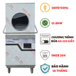 Máy rửa bát cửa sập CR-60S-2 380V