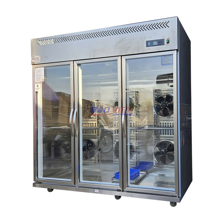 Mẫu tủ sấy gà vịt 3 cánh kính Bảo Việt Mẫu tủ sấy gà vịt 3 cánh kính Bảo Việt