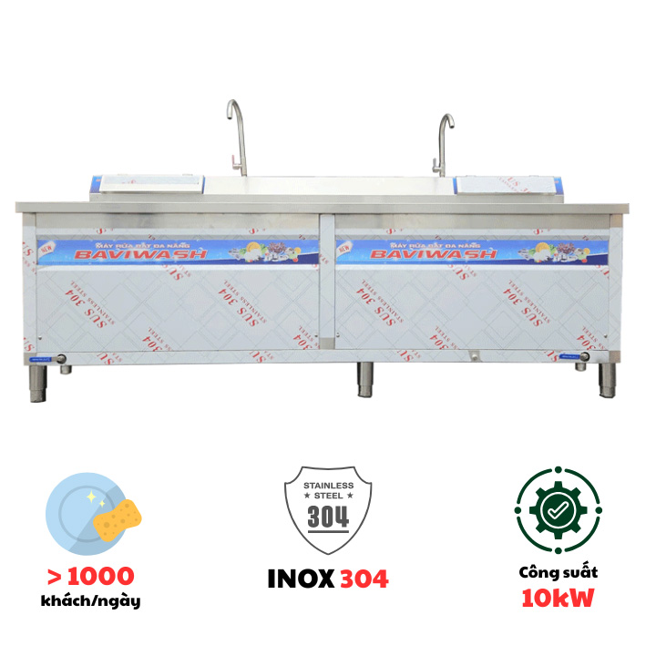 Máy rửa bát siêu âm công nghiệp Baviwash 2400