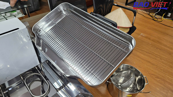Giá inox ráo dầu thực phẩm